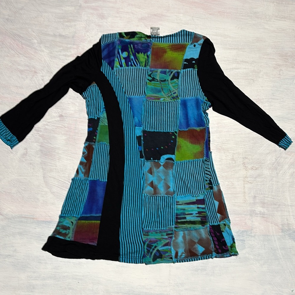 Sage Multicolor Patchwork Top Dress - image 8